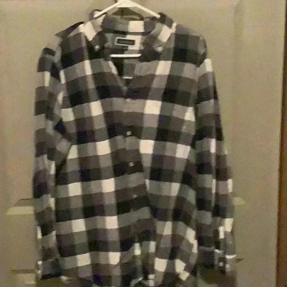 XL blue and gray flannel shirt - EUc